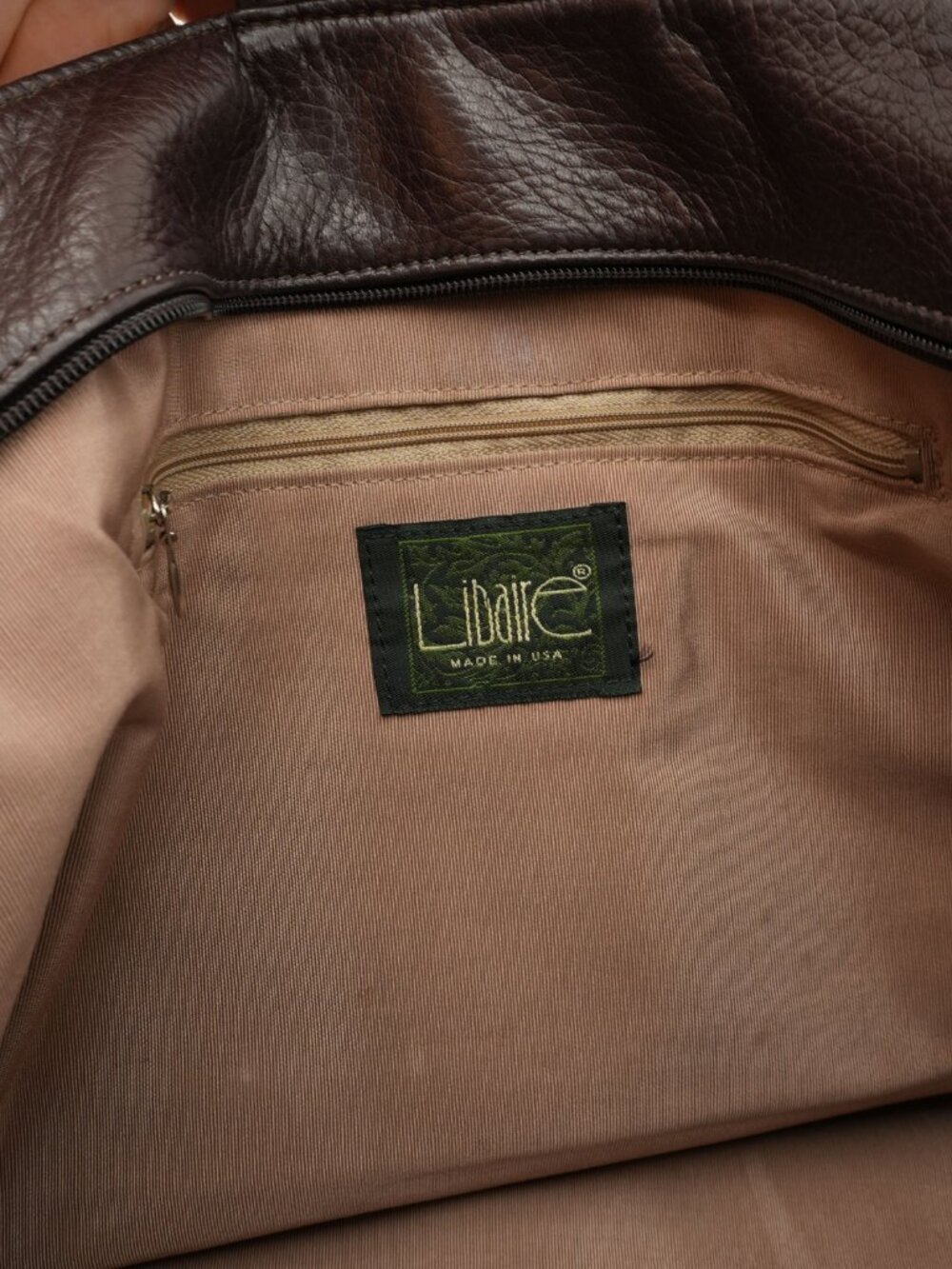 Large Leather Tote School Office Weekender Bag 90s Satchel Brown Travel Purse - Picture 9 of 15